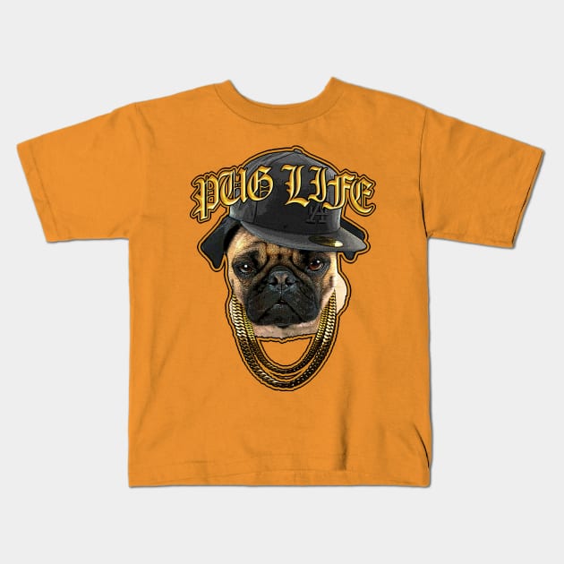 Pug Life Kids T-Shirt by Adatude